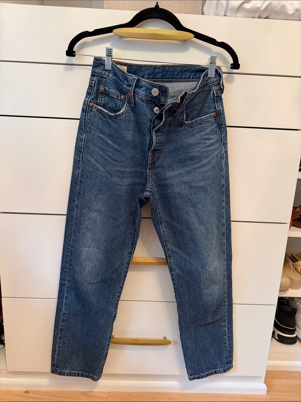 Levi's women’s Medium Blue 501 Jeans